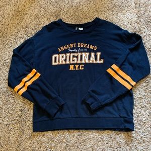 Navy Long Sleeve Top
